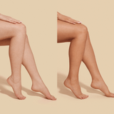 Nuda Self Tanning Mousse Medium Before After 2