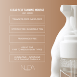 Nuda Self Tanning Water Mousse Light to Medium (English)