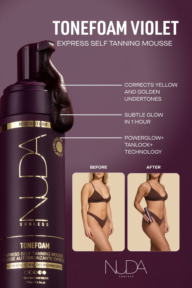ToneFoam - Mousse autobronzante express - Violette