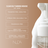 Nuda Self Tanning Water Mousse Light to Medium (English)