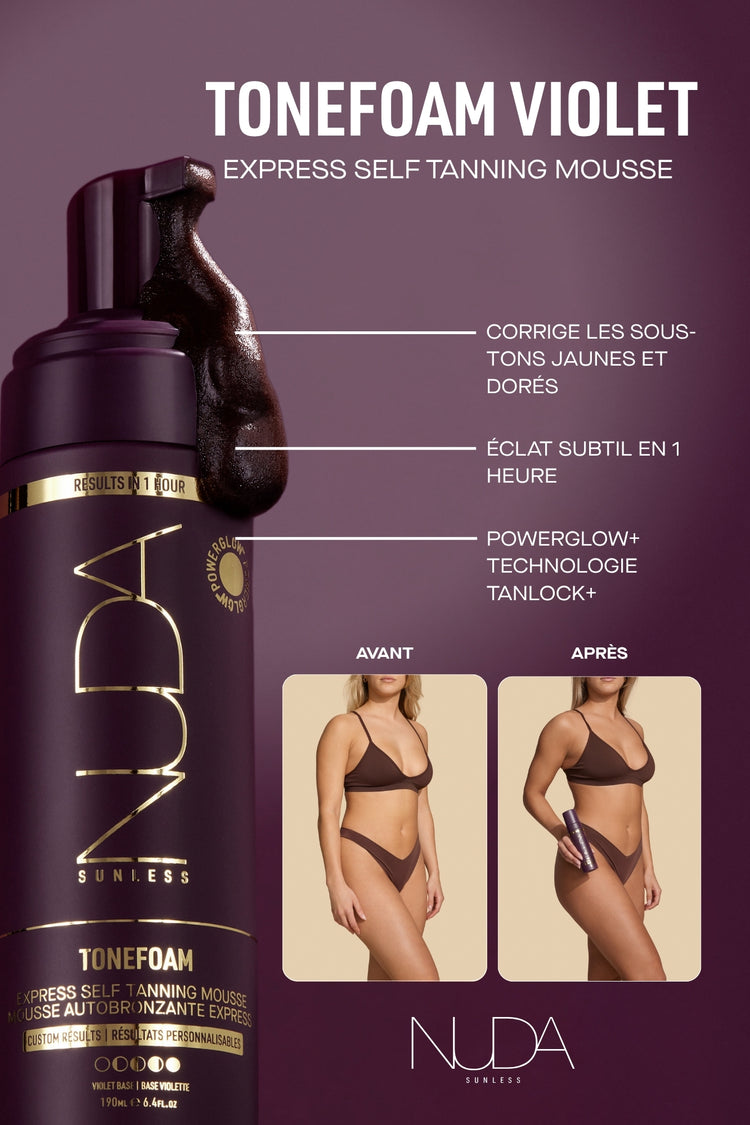 ToneFoam - Mousse autobronzante express - Violette